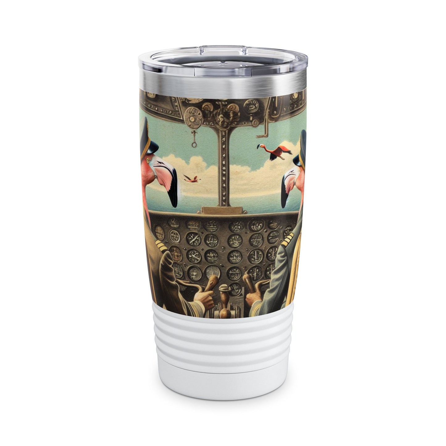 Flamingo Flight Deck Ringneck Tumbler | 20oz