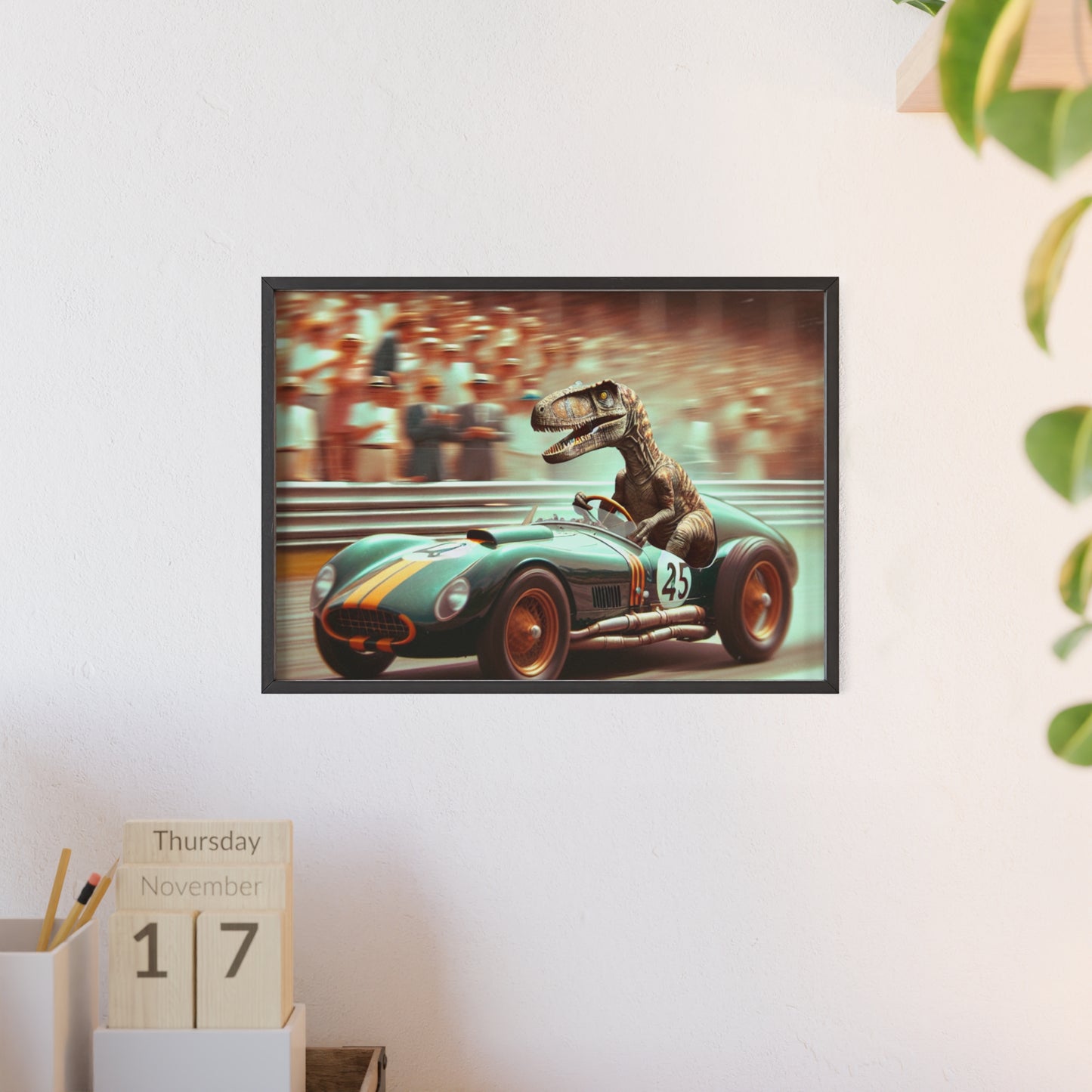 Framed Velocity Raptor Poster