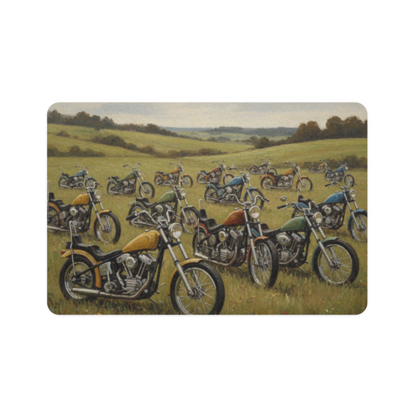 Wild Motorcycles Pet Food Mat