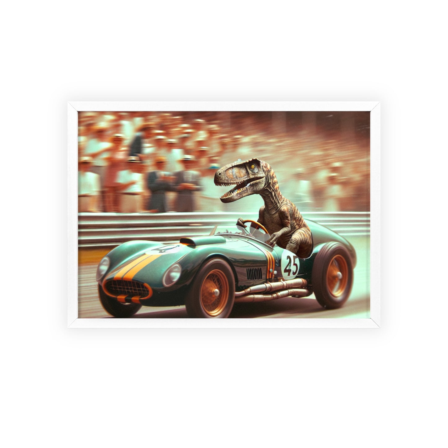 Framed Velocity Raptor Poster