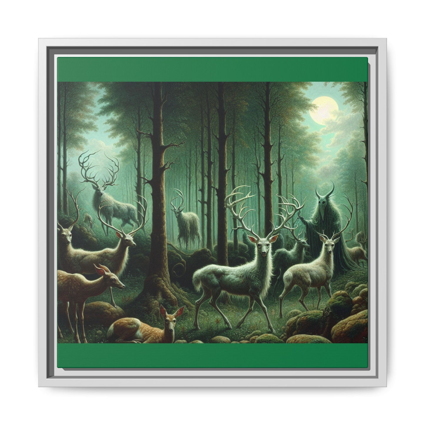 Wendigo Shepherd Canvas, Framed (Multi-color)
