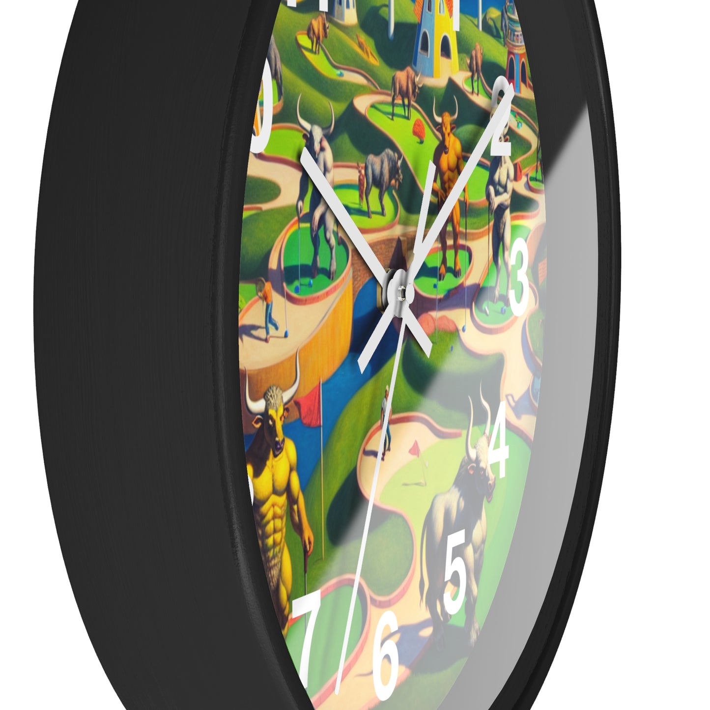 Mini-taur Golf Wall Clock