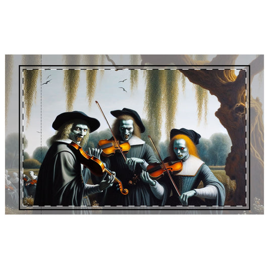 Vermeer's Vampire Violinists Microfiber Pillowcase