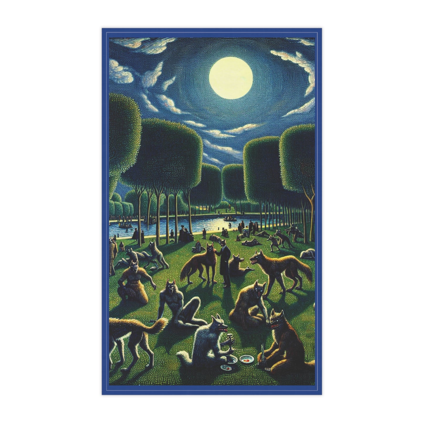 Werewolves at the Waterfront Tea Towels
