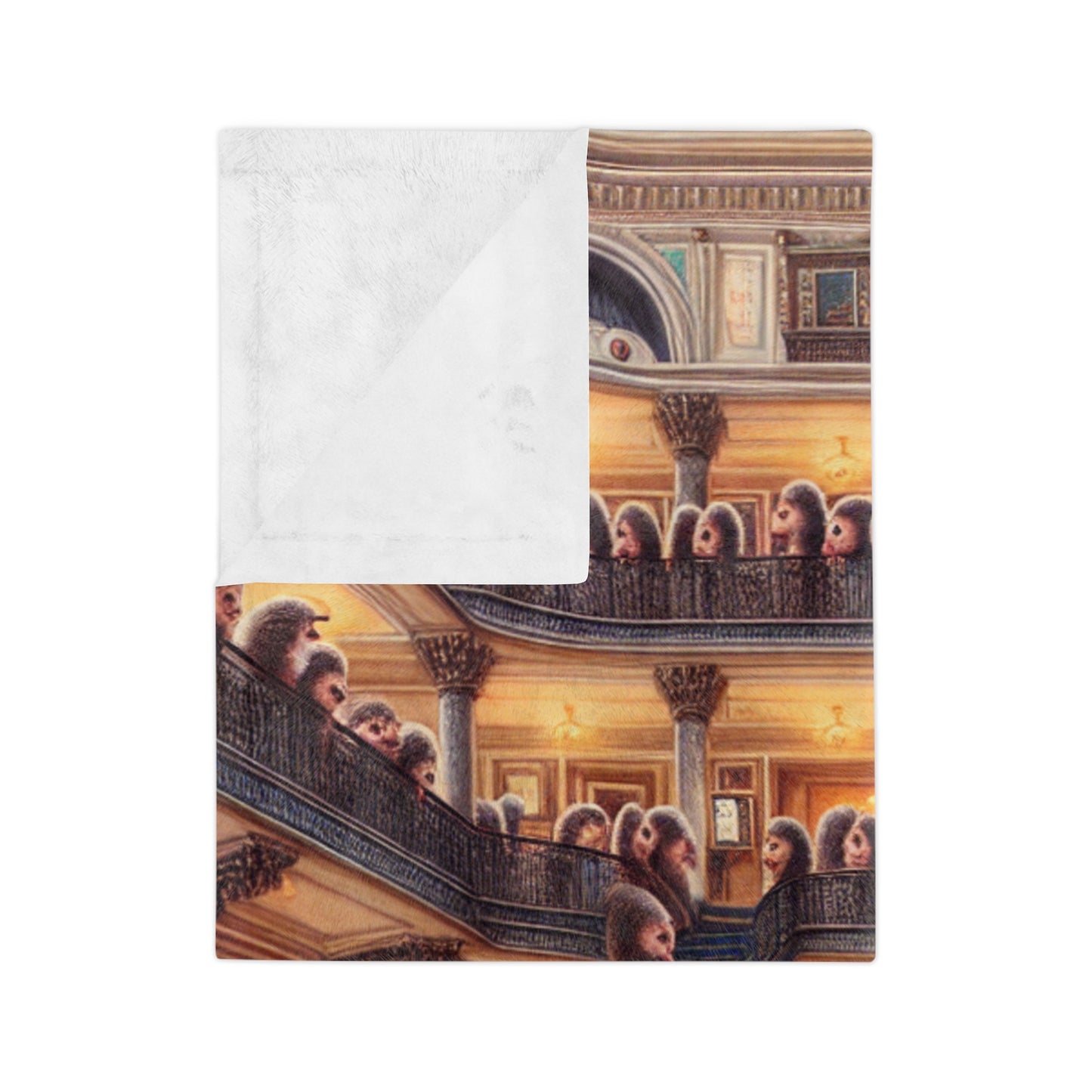 Hedgehog Hotel Velveteen Microfiber Blanket