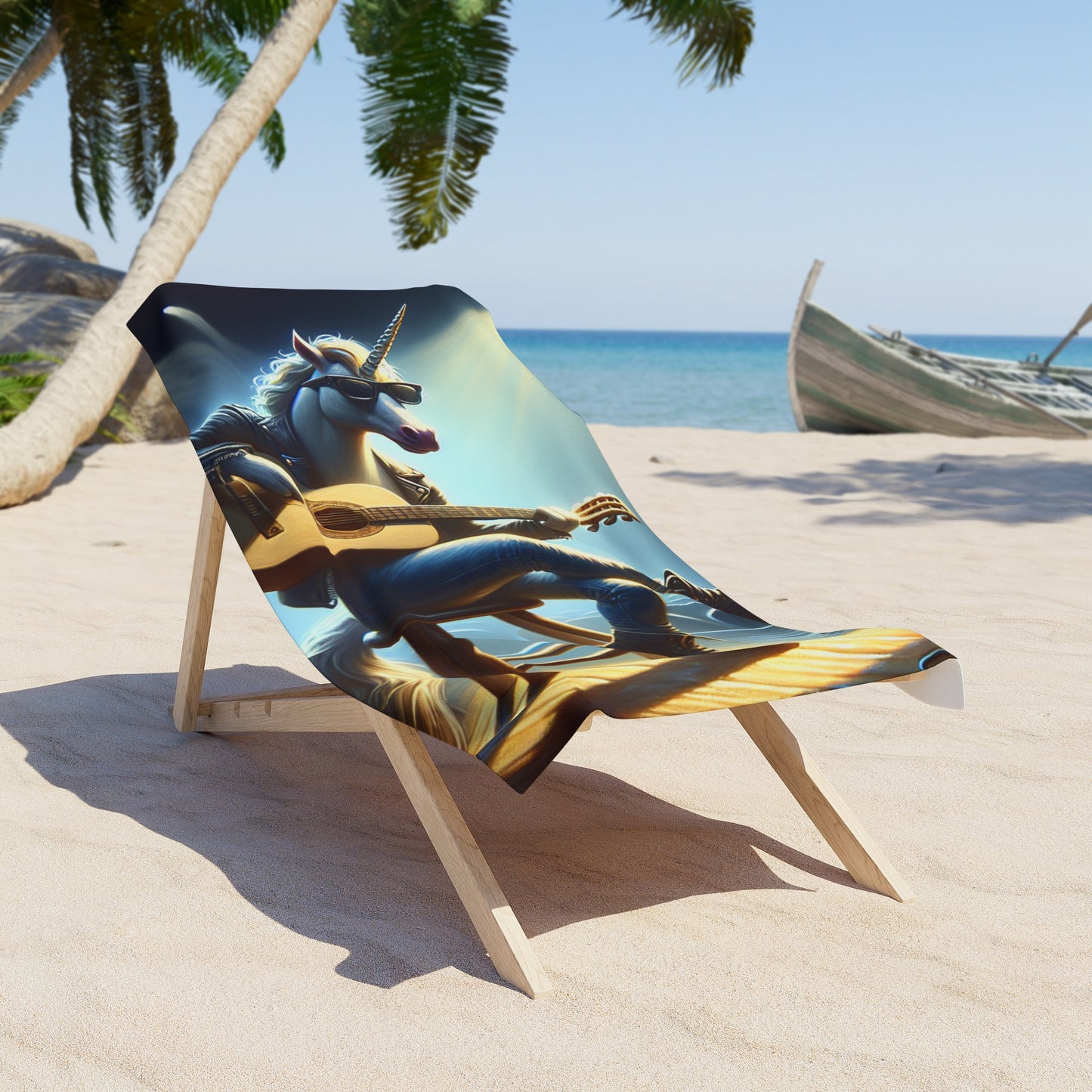 Unicorn Unplugged Beach Towel