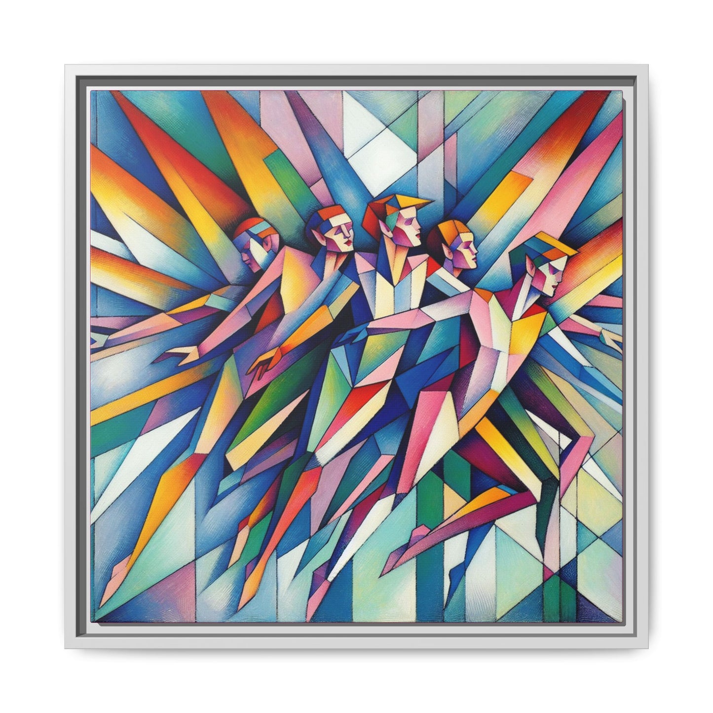 Picasso's Pixies Canvas, Framed (Multi-color)