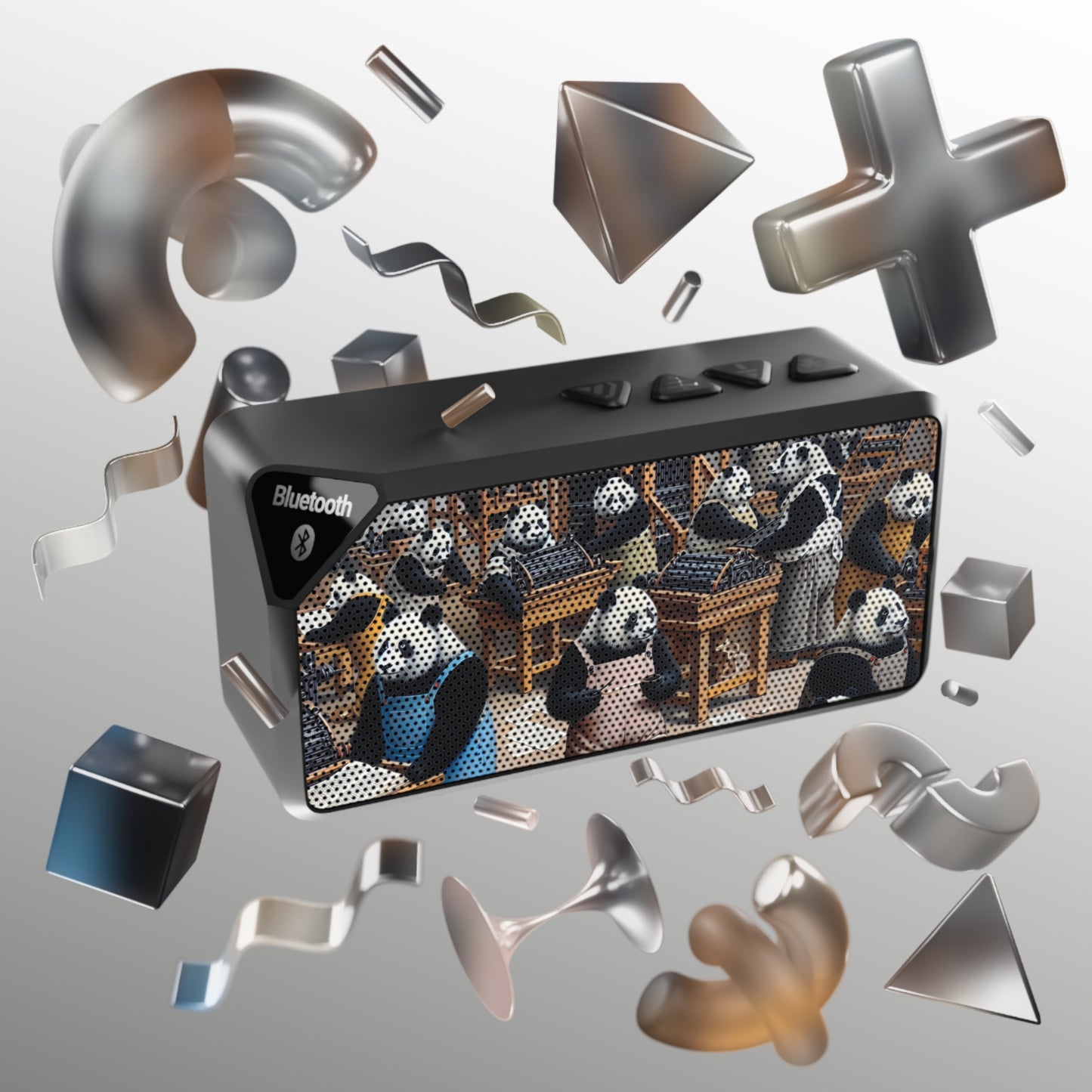 Printing Pandamonium Bluetooth Speaker