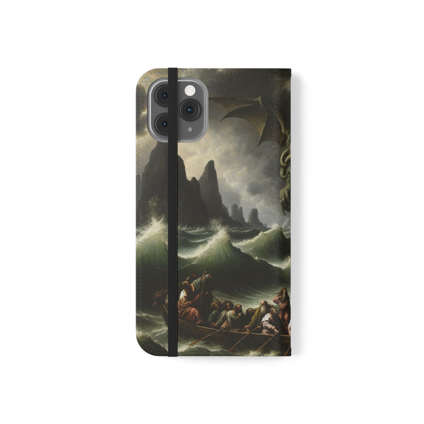 Cthulhu in the Storm Flip Cases for iPhones