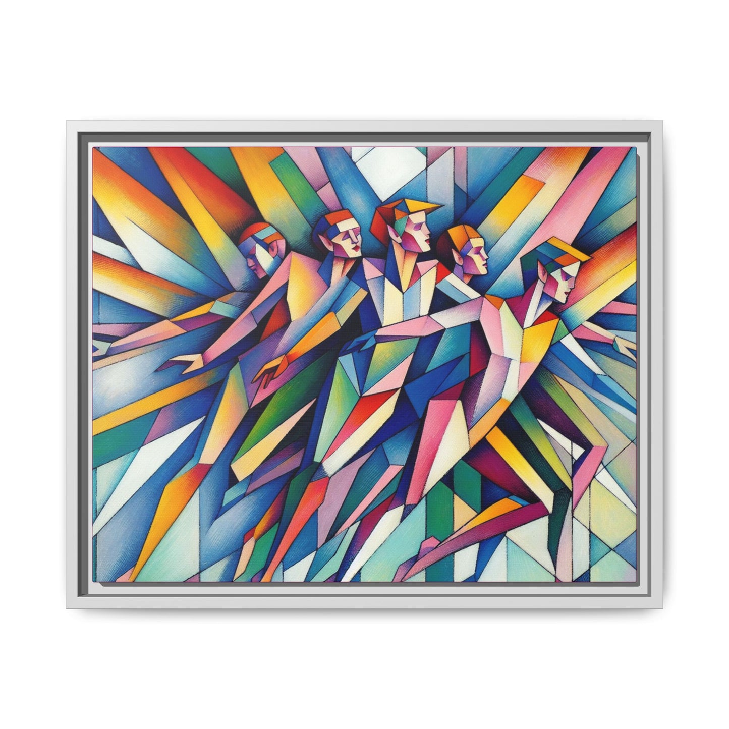 Picasso's Pixies Canvas, Framed (Multi-color)