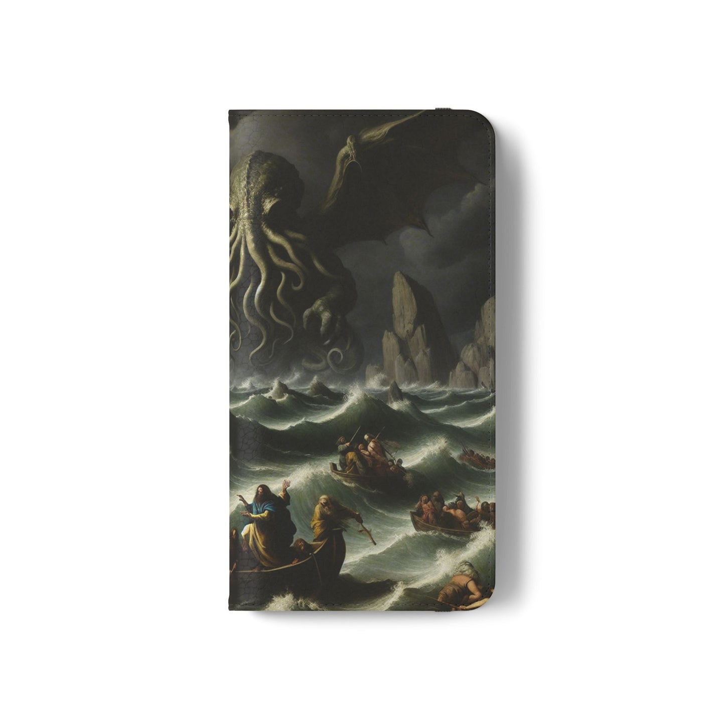 Cthulhu in the Storm Flip Cases for iPhones