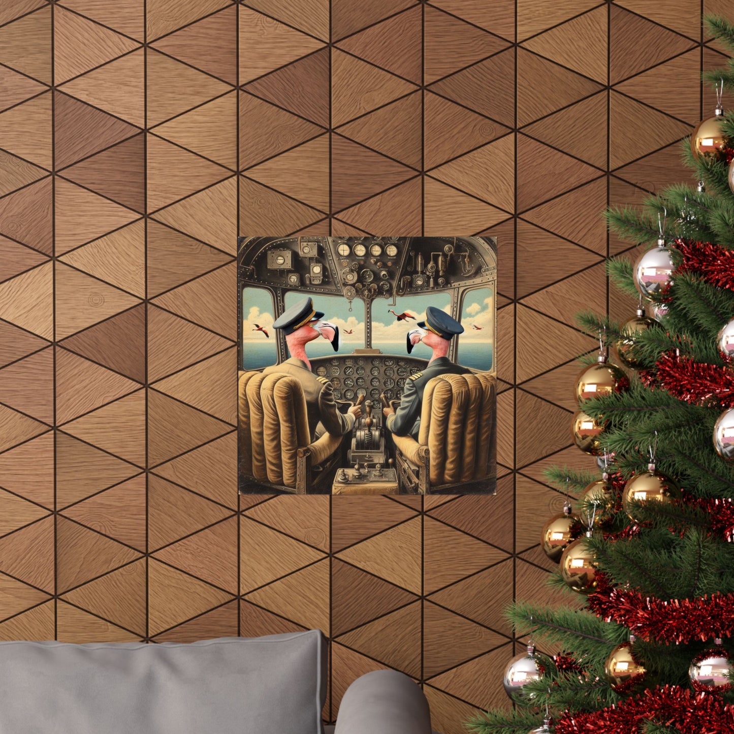 Flamingo Flight Deck Poster