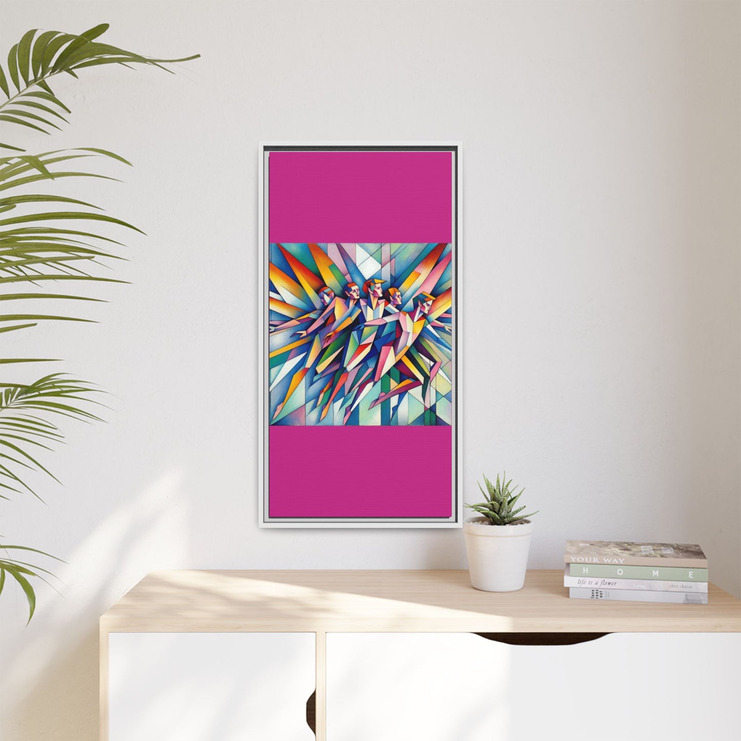 Picasso's Pixies Canvas, Framed (Multi-color)