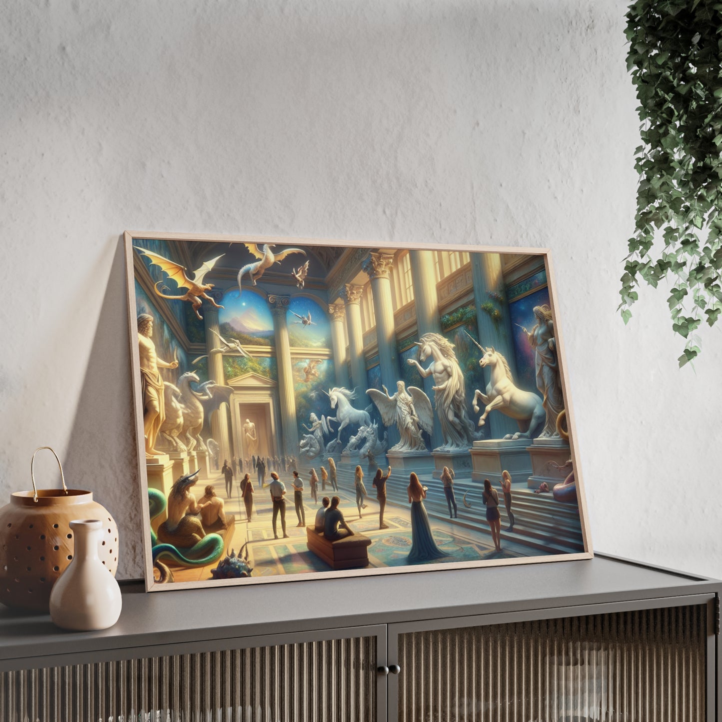 Framed Atlantis Atrium Poster