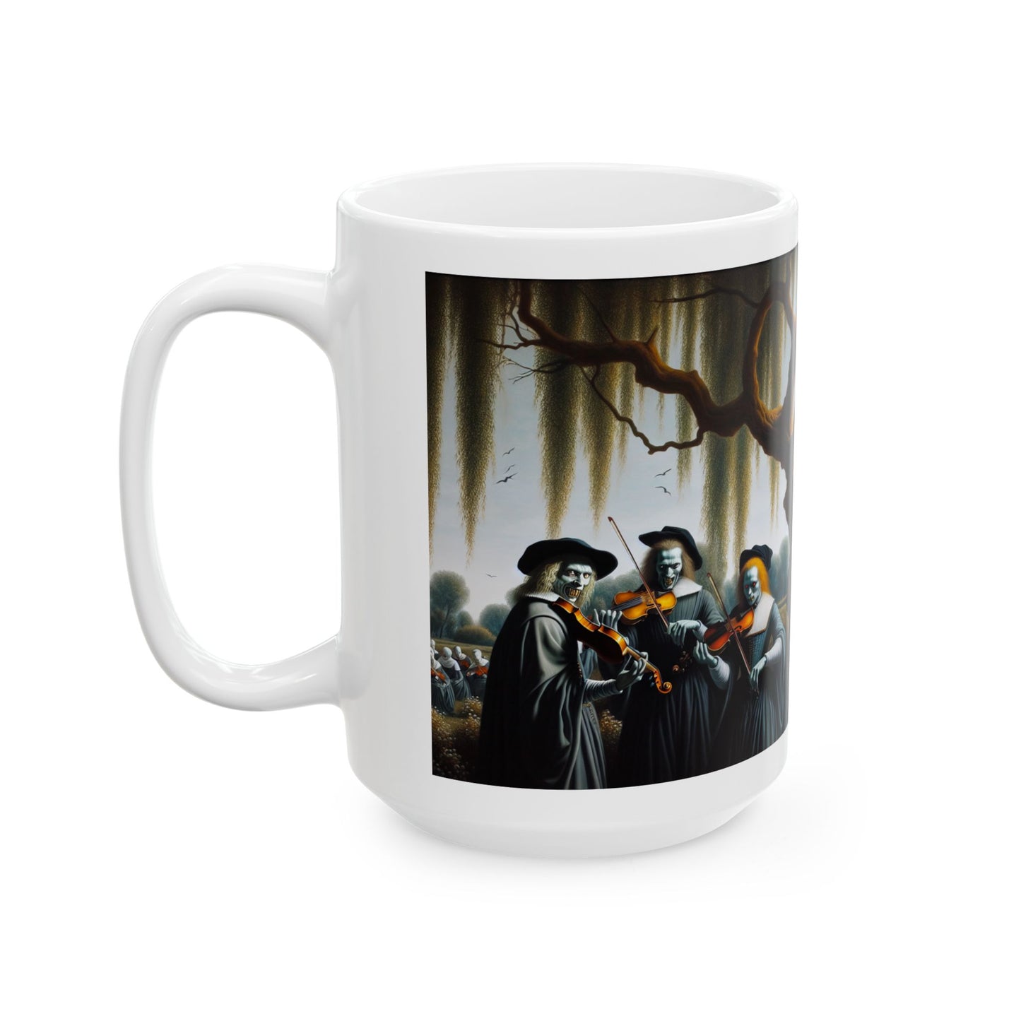 Vermeer's Vampire Violinists Ceramic Mug