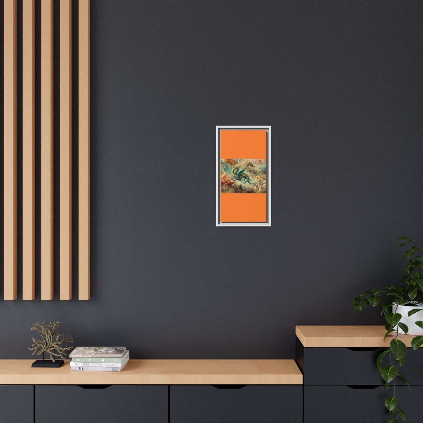 Degas Dreams of Dragons Canvas, Framed (Multi-color)