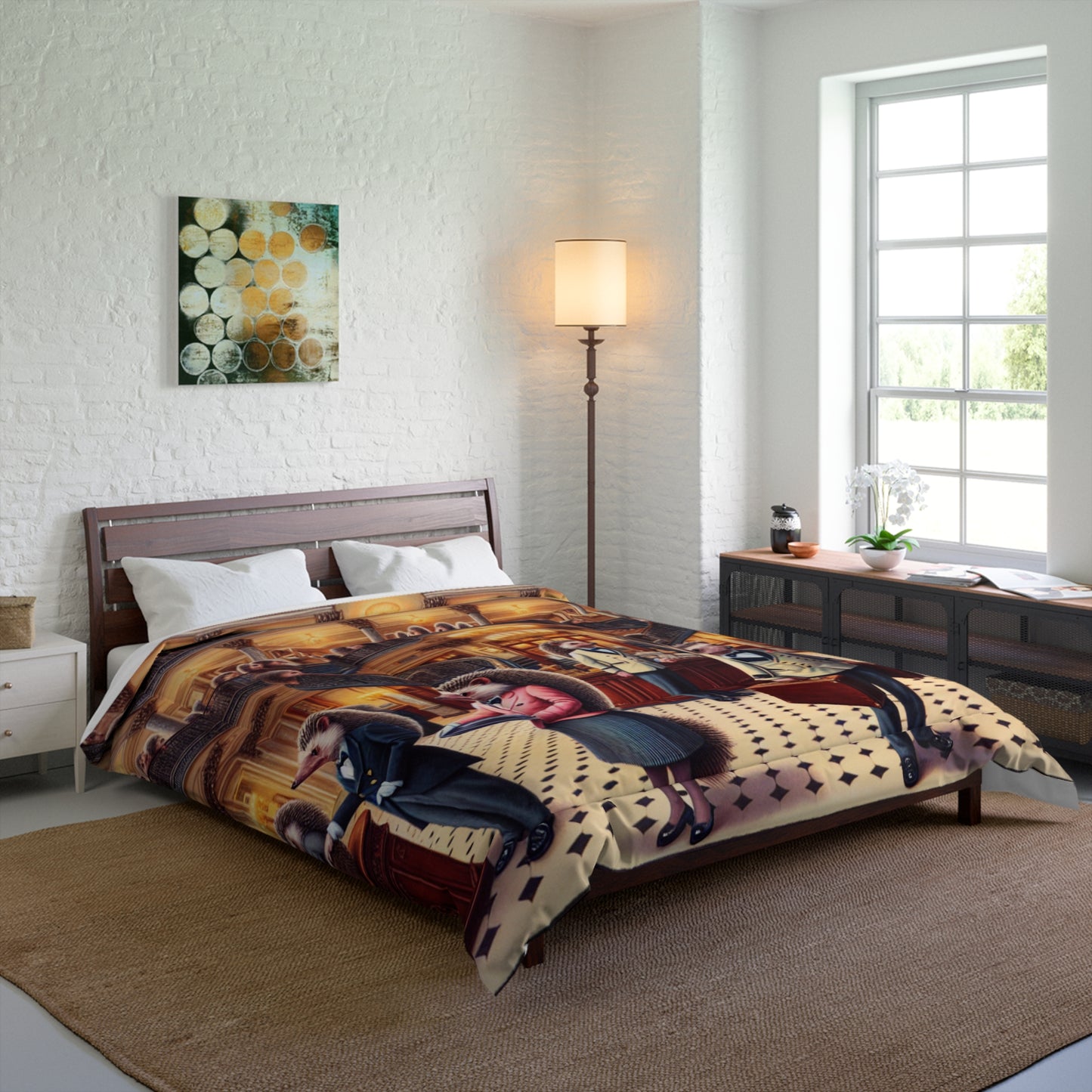 Hedgehog Hotel Comforter