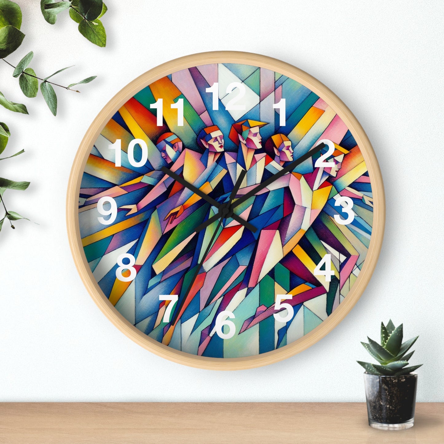 Picasso's Pixies Wall Clock