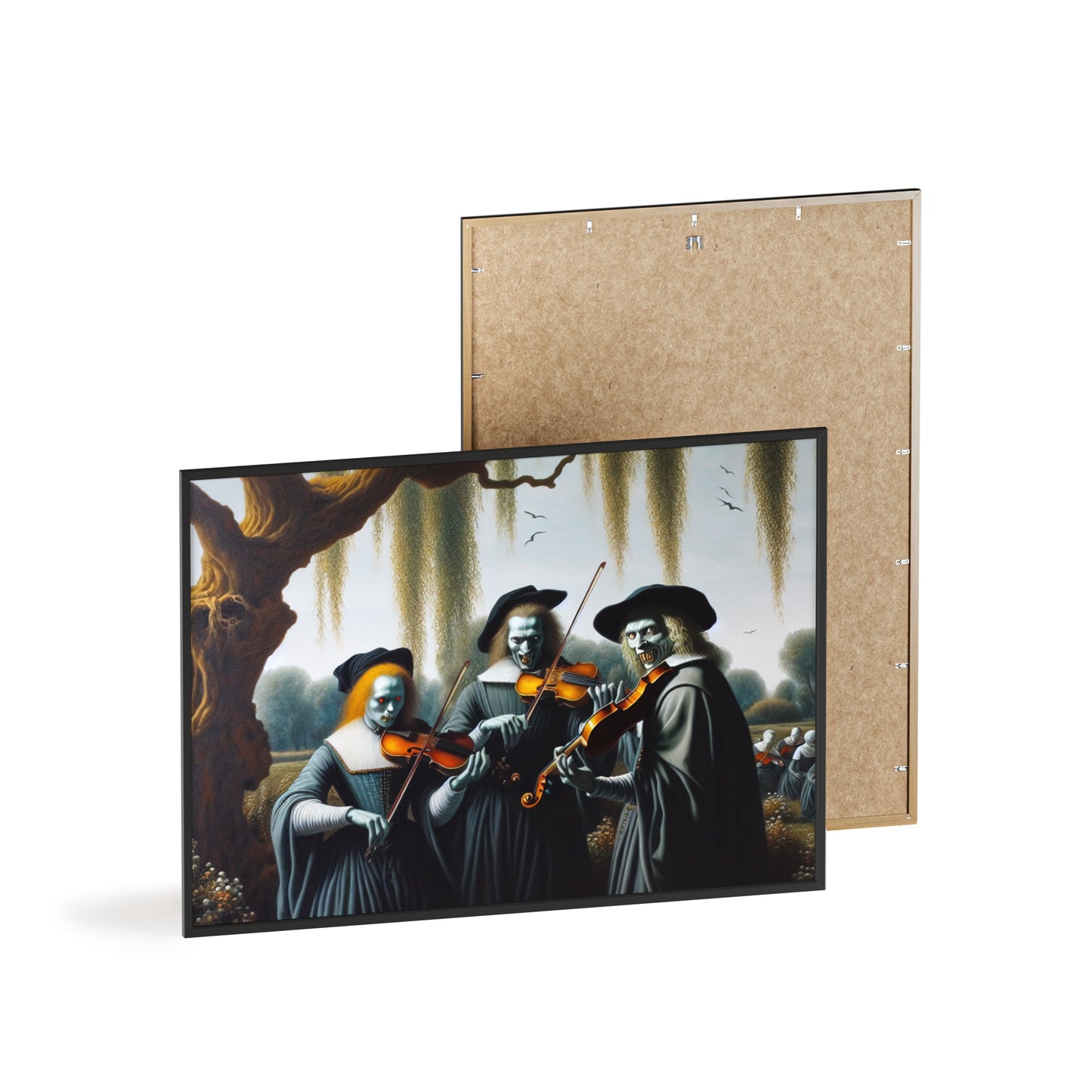 Framed Vermeer's Vampire Violinists Poster