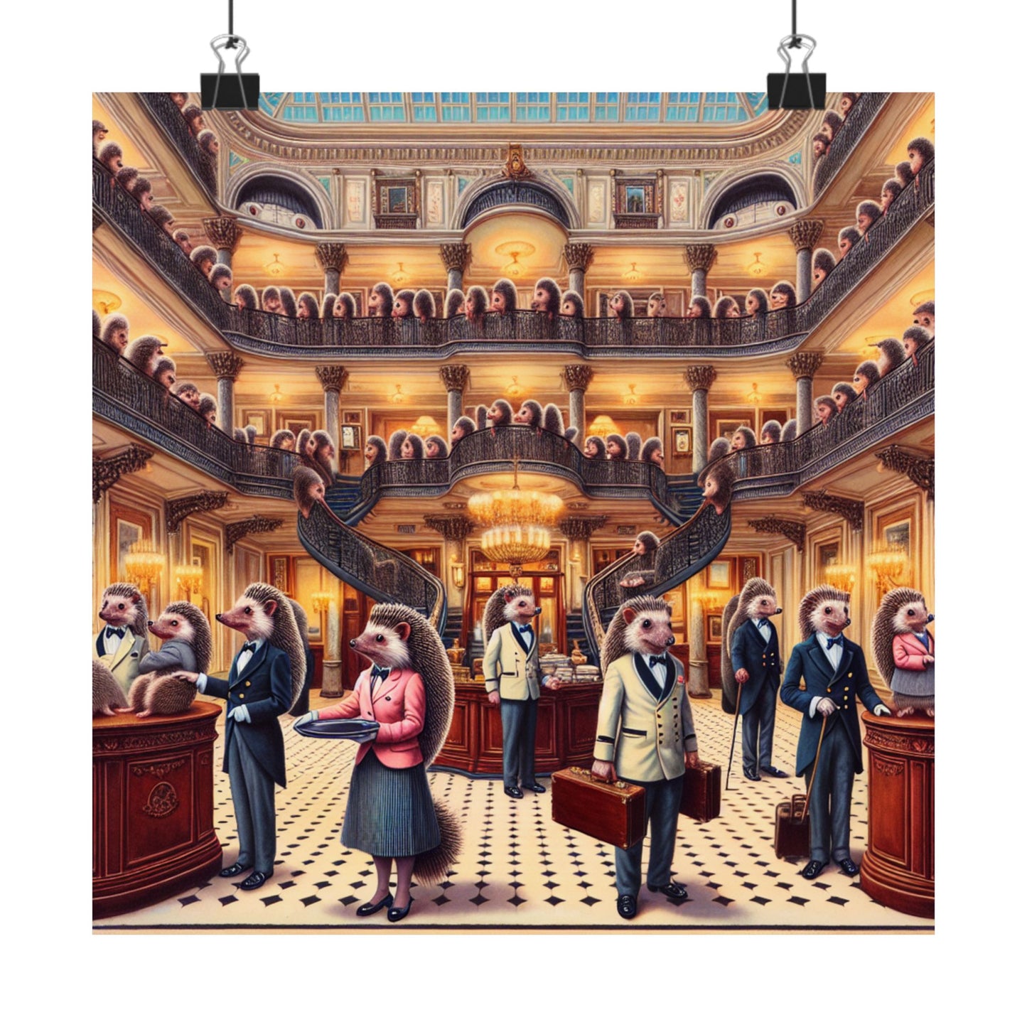 Hedgehog Hotel Poster