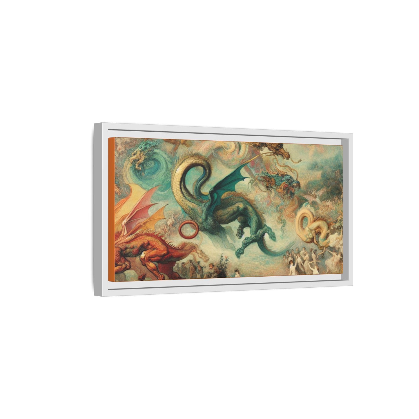 Degas Dreams of Dragons Canvas, Framed (Multi-color)