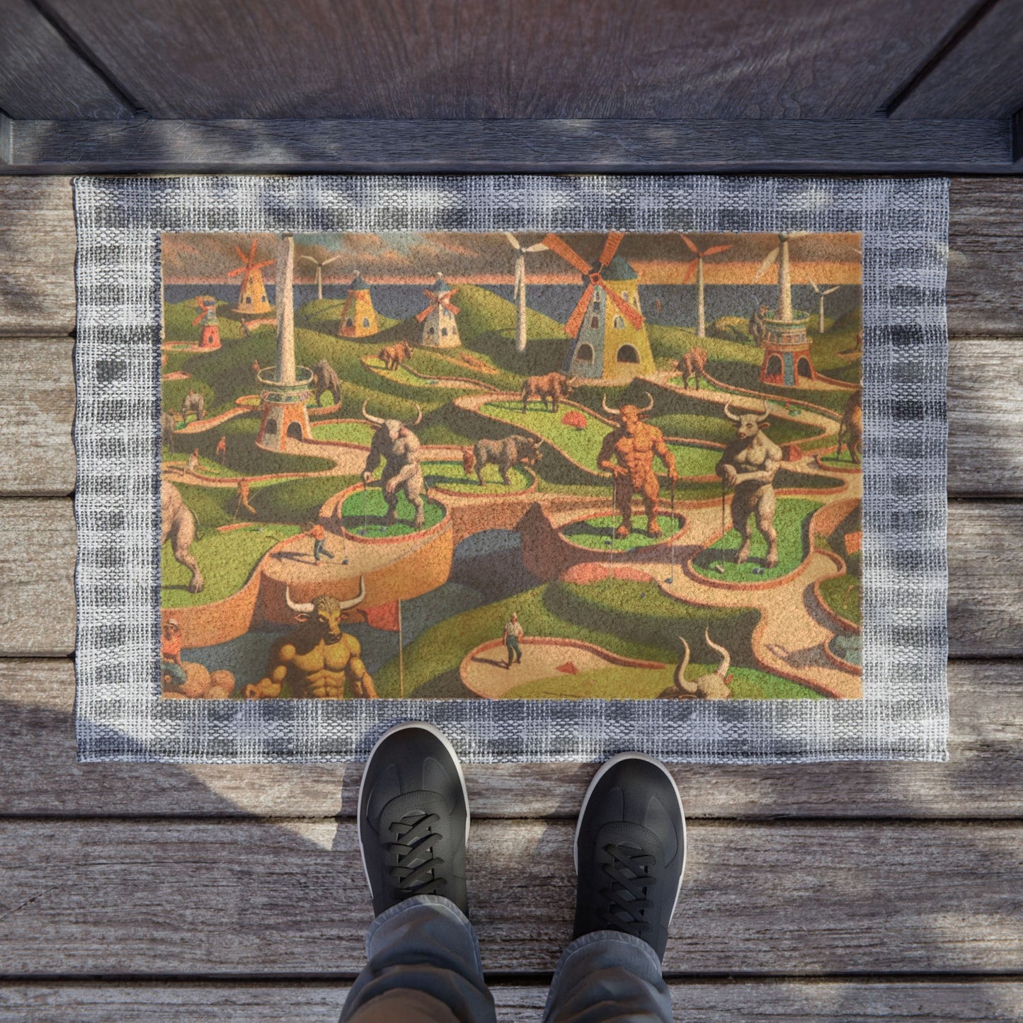 Mini-taur Golf Doormat
