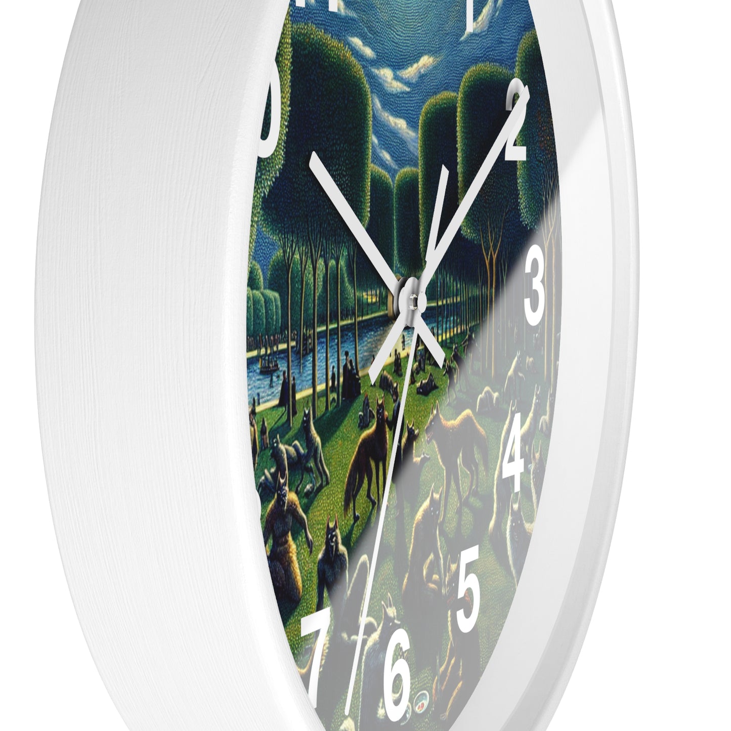 Werewolves at the Waterfront Wall Clock
