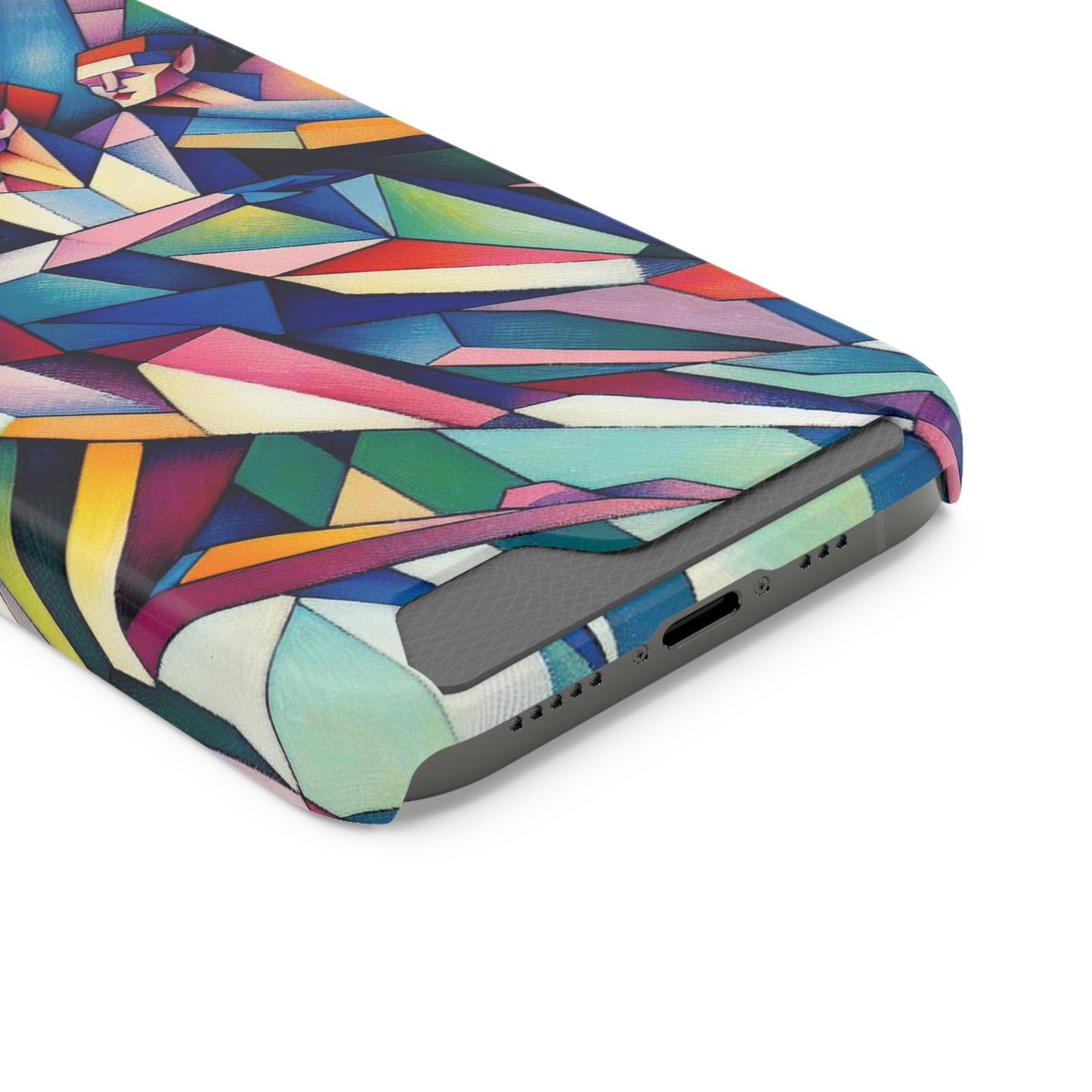 Picasso's Pixies Phone Case with Card Holder - IPHONE