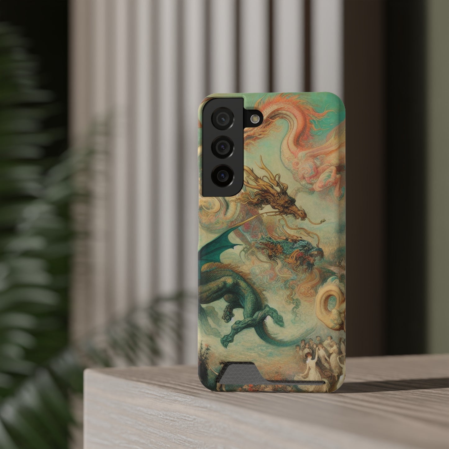 Degas Dreams of Dragons Phone Case with Card Holder - GALAXY