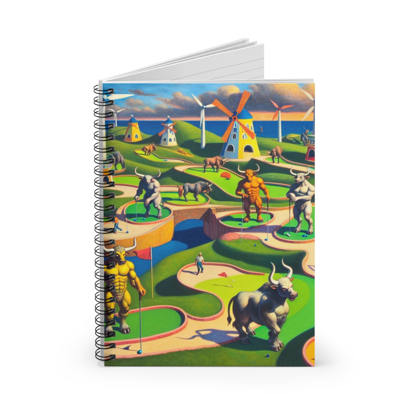 Mini-taur Golf Spiral Notebook