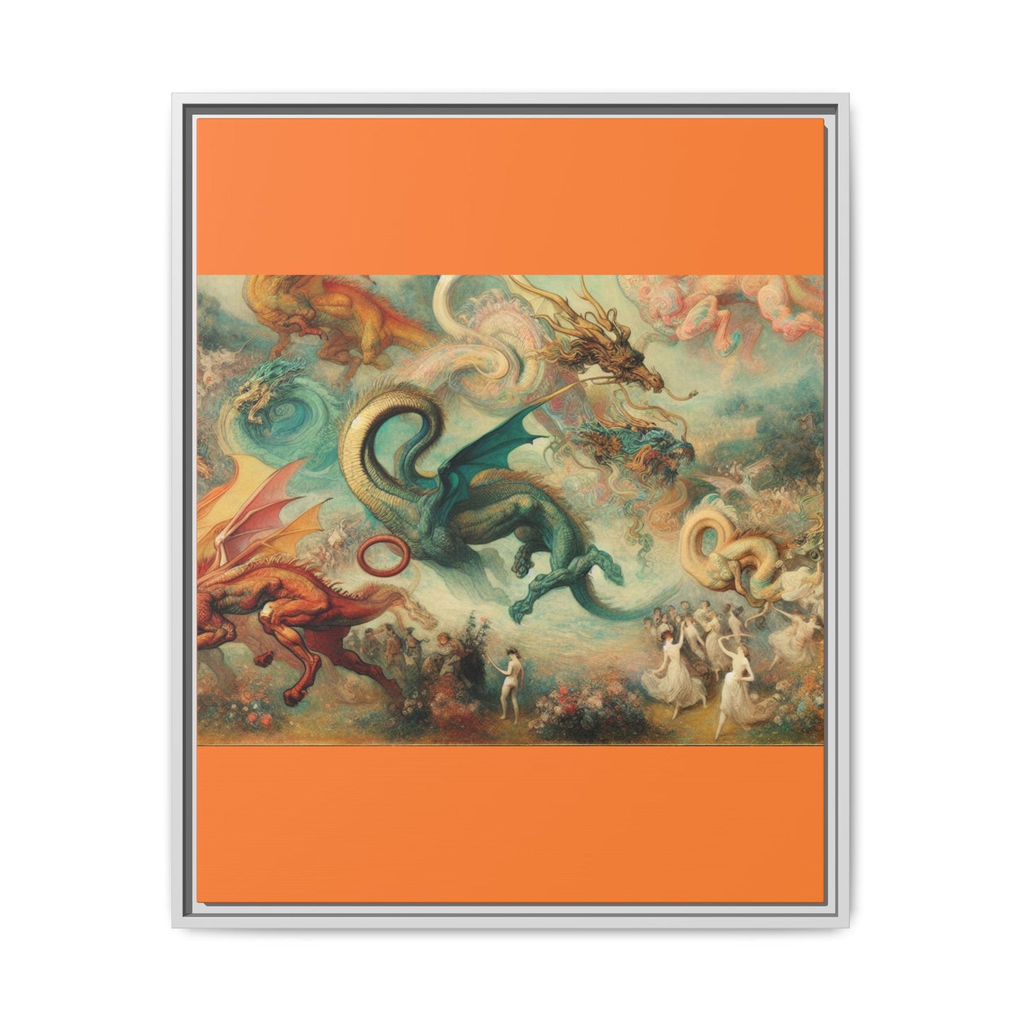 Degas Dreams of Dragons Canvas, Framed (Multi-color)