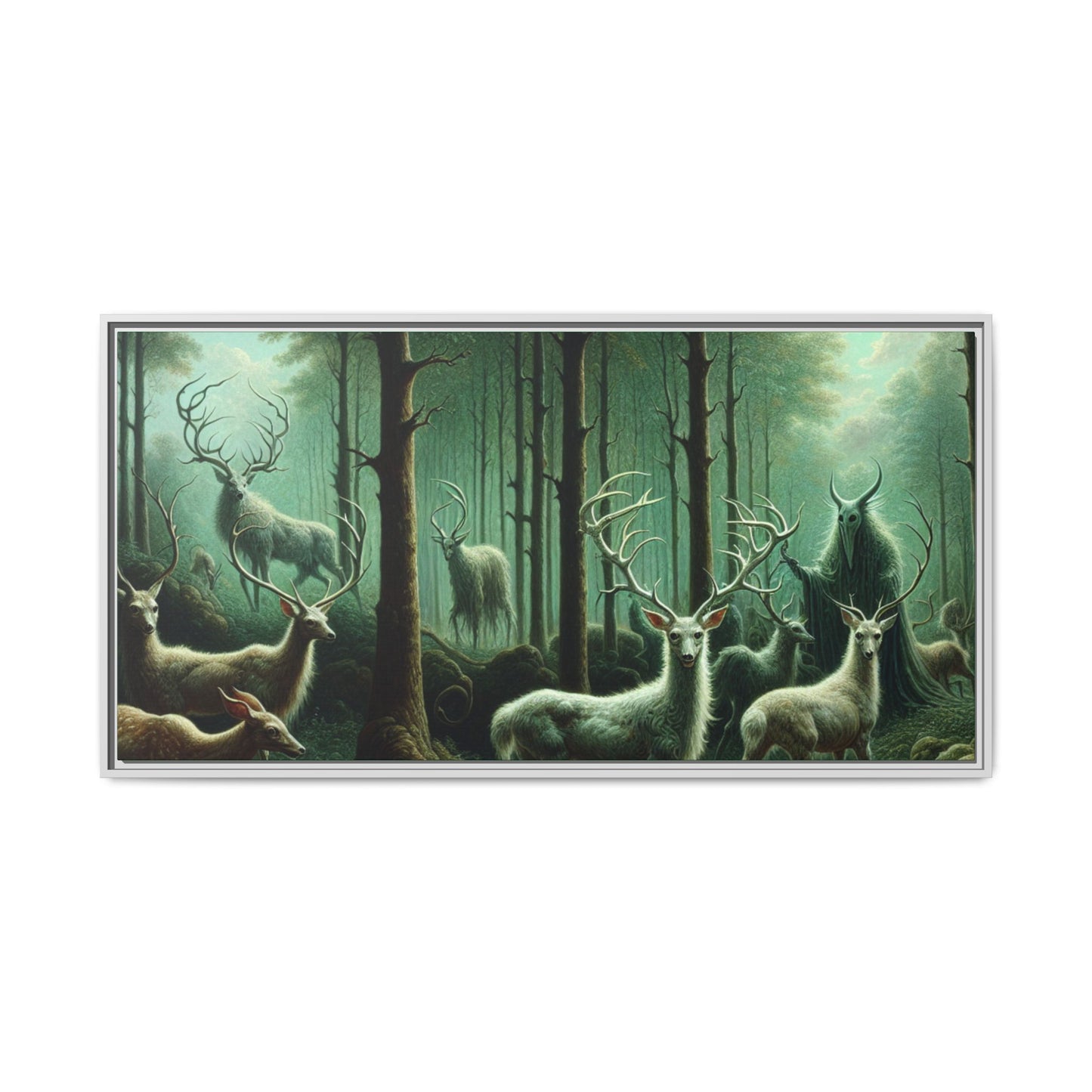 Wendigo Shepherd Canvas, Framed (Multi-color)