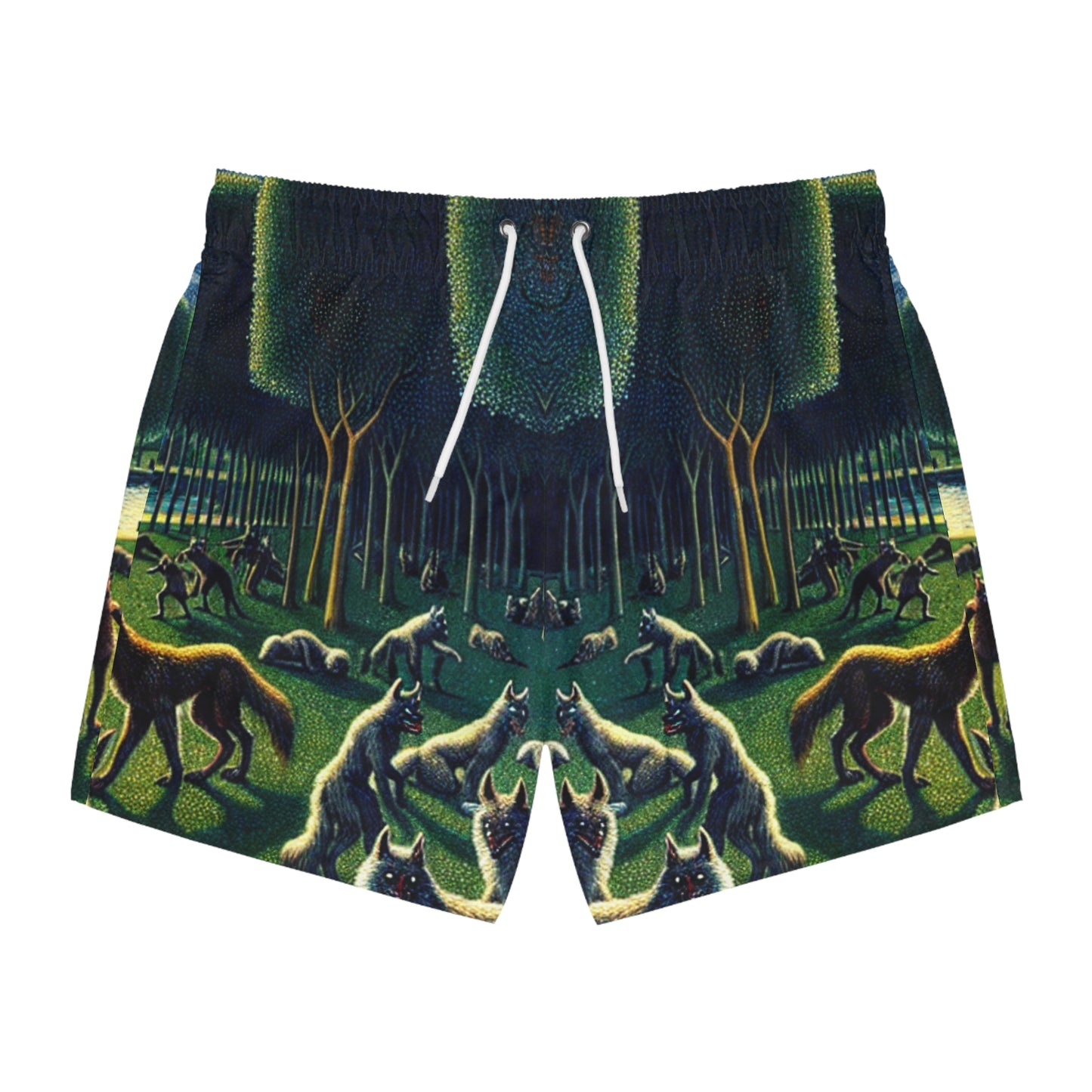 Werewolves at the Waterfront Swim Trunks