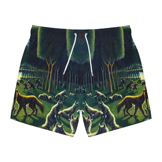 Werewolves at the Waterfront Swim Trunks