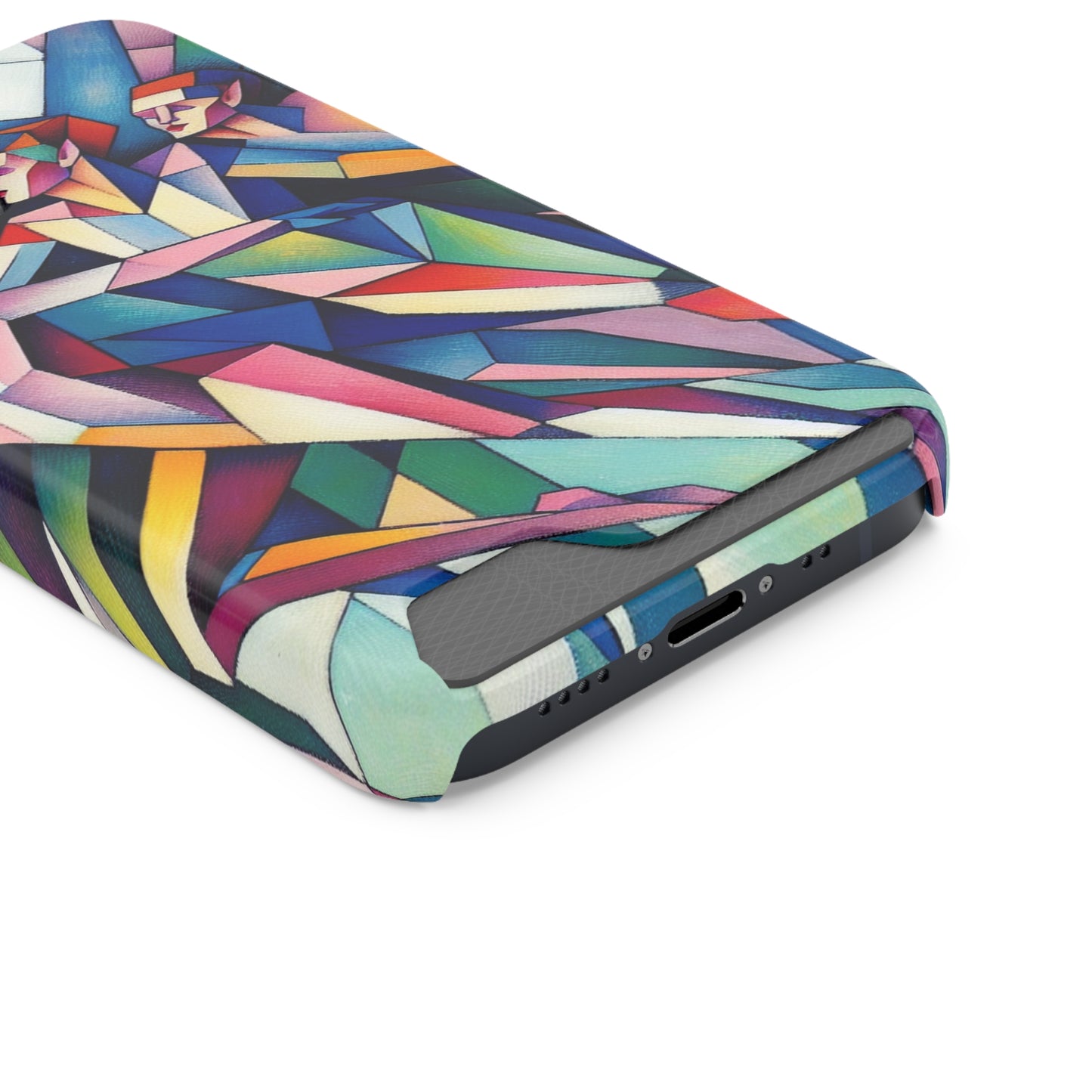 Picasso's Pixies Phone Case with Card Holder - IPHONE