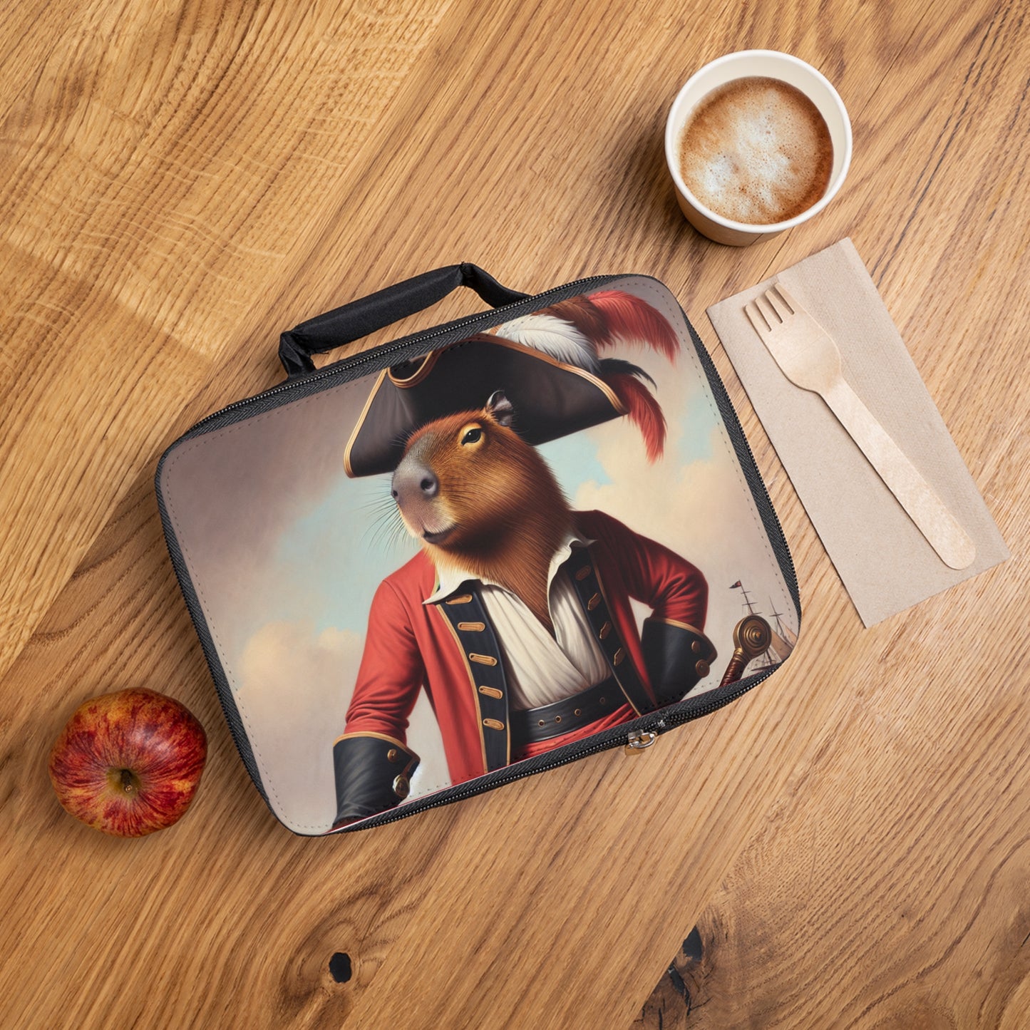Captain Capybara Lunch Bag