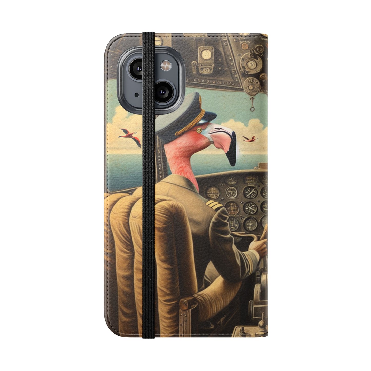Flamingo Flight Deck Flip Case - iPhone/Galaxy