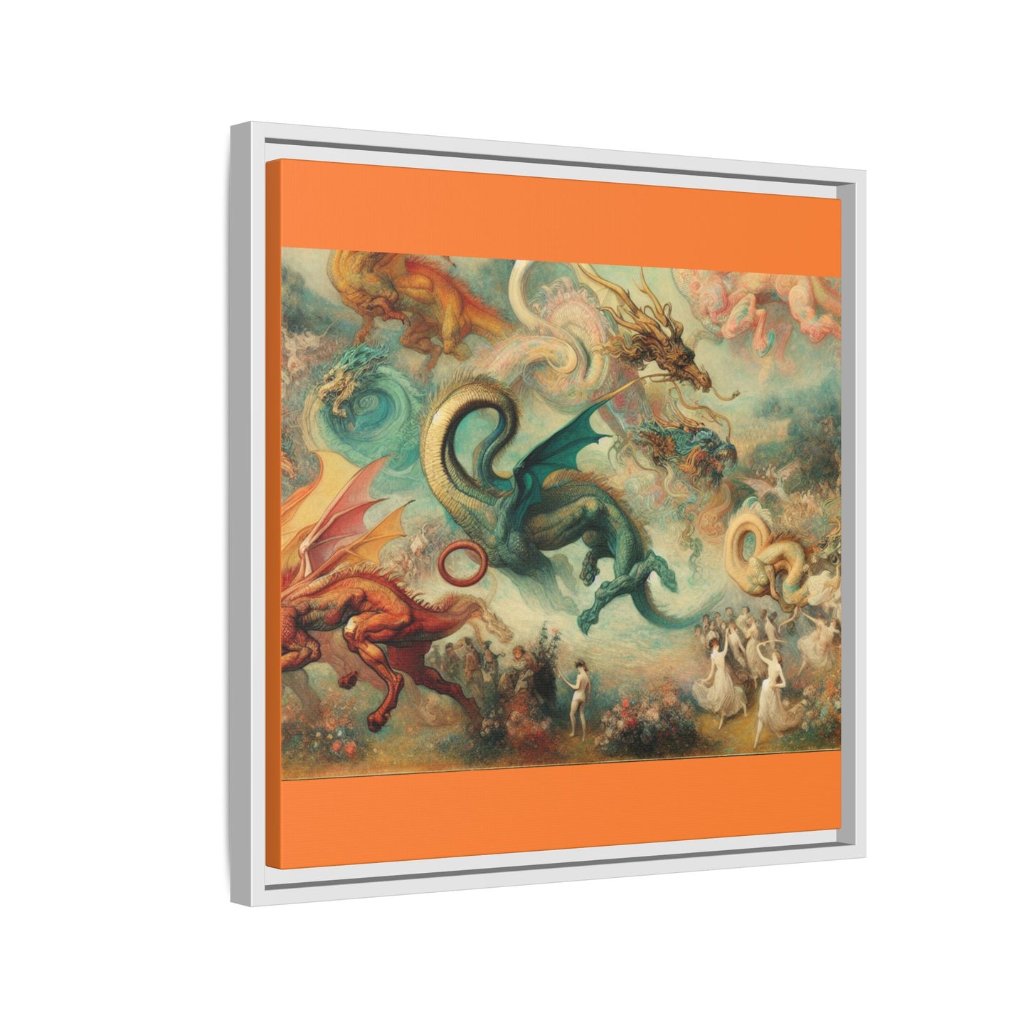 Degas Dreams of Dragons Canvas, Framed (Multi-color)