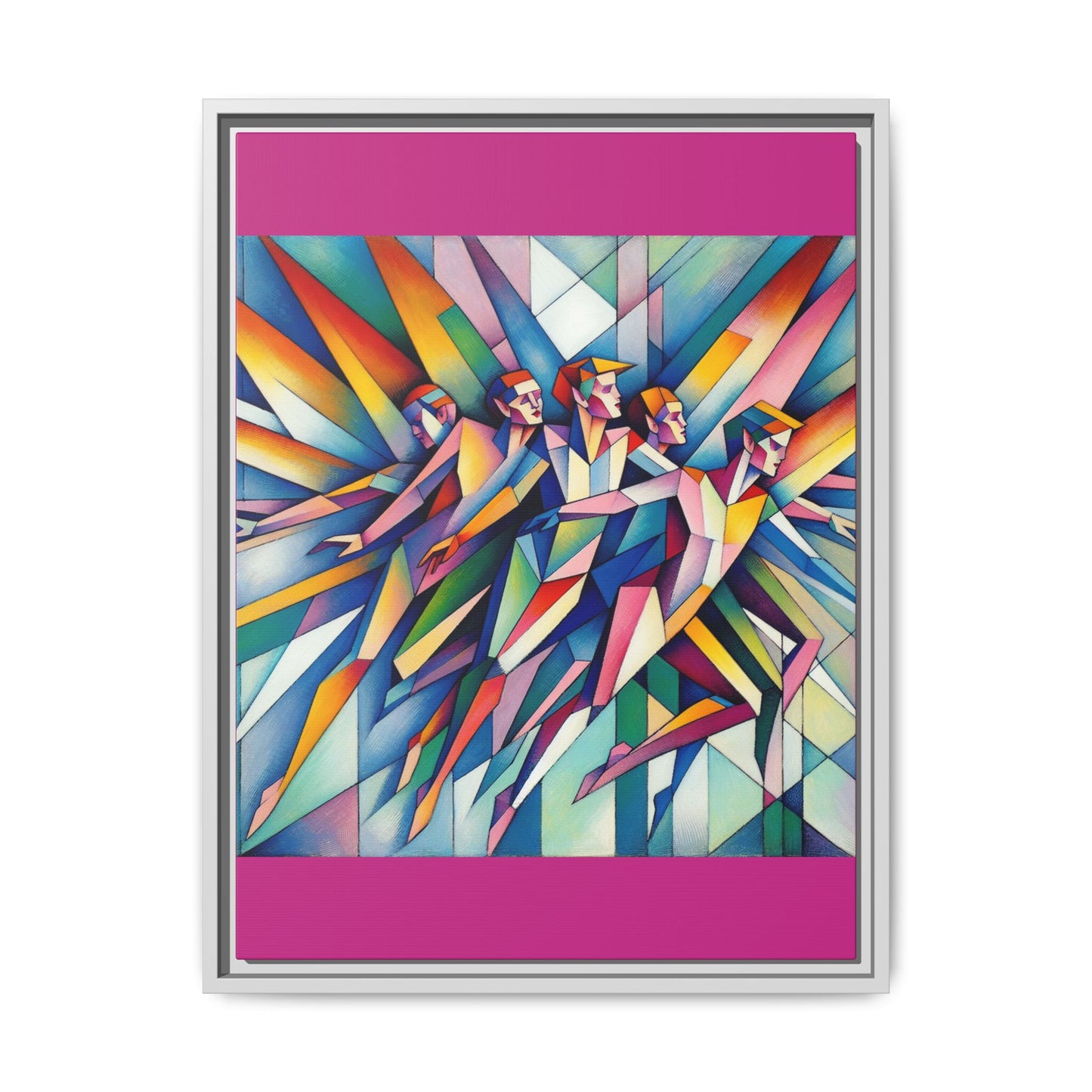 Picasso's Pixies Canvas, Framed (Multi-color)