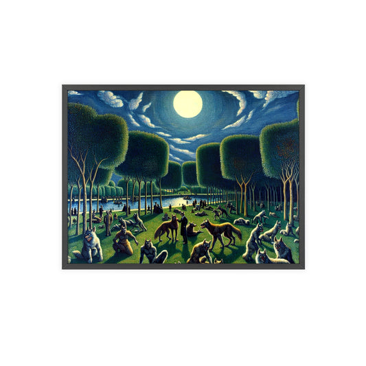 Framed Werewolves at the Waterfront Poster