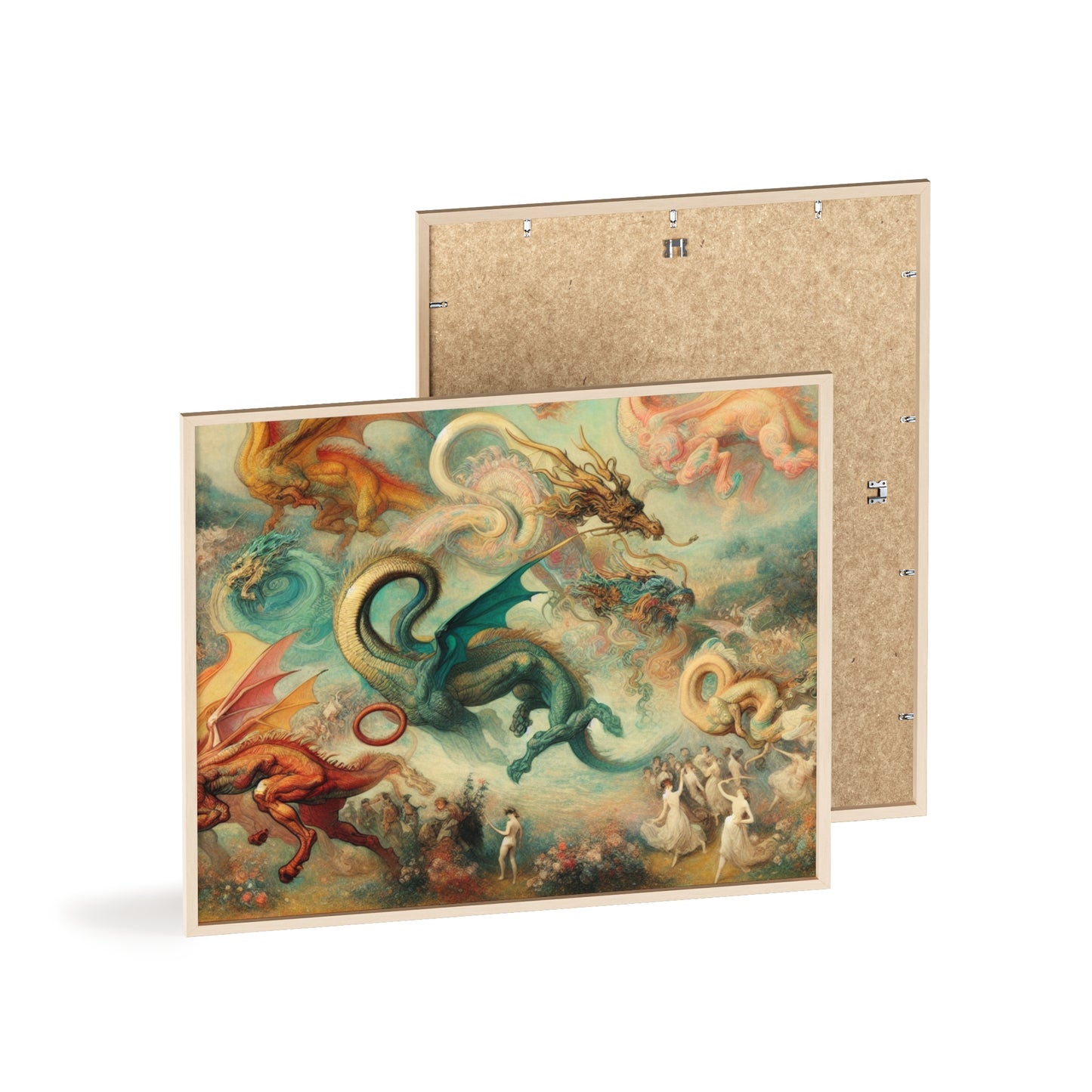 Framed Degas Dreams of Dragons Poster