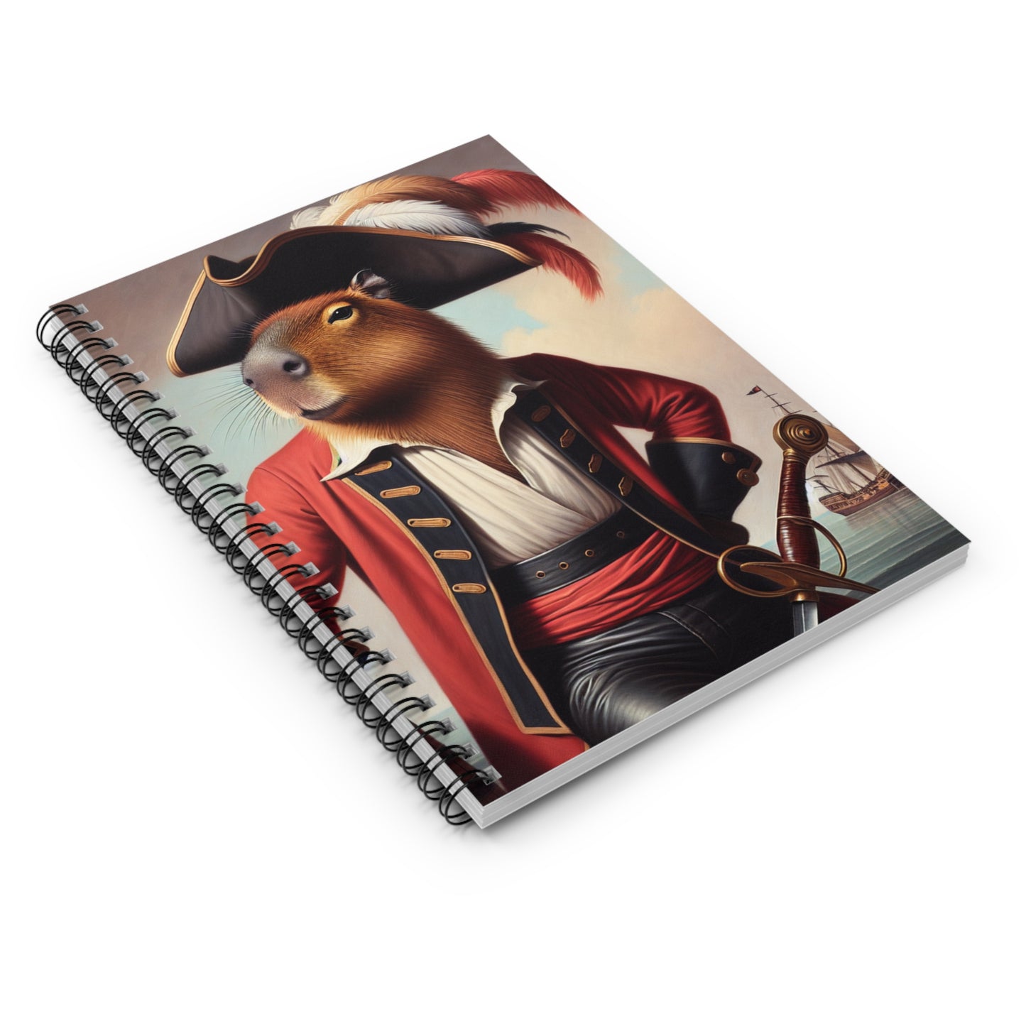 Captain Capybara Spiral Notebook