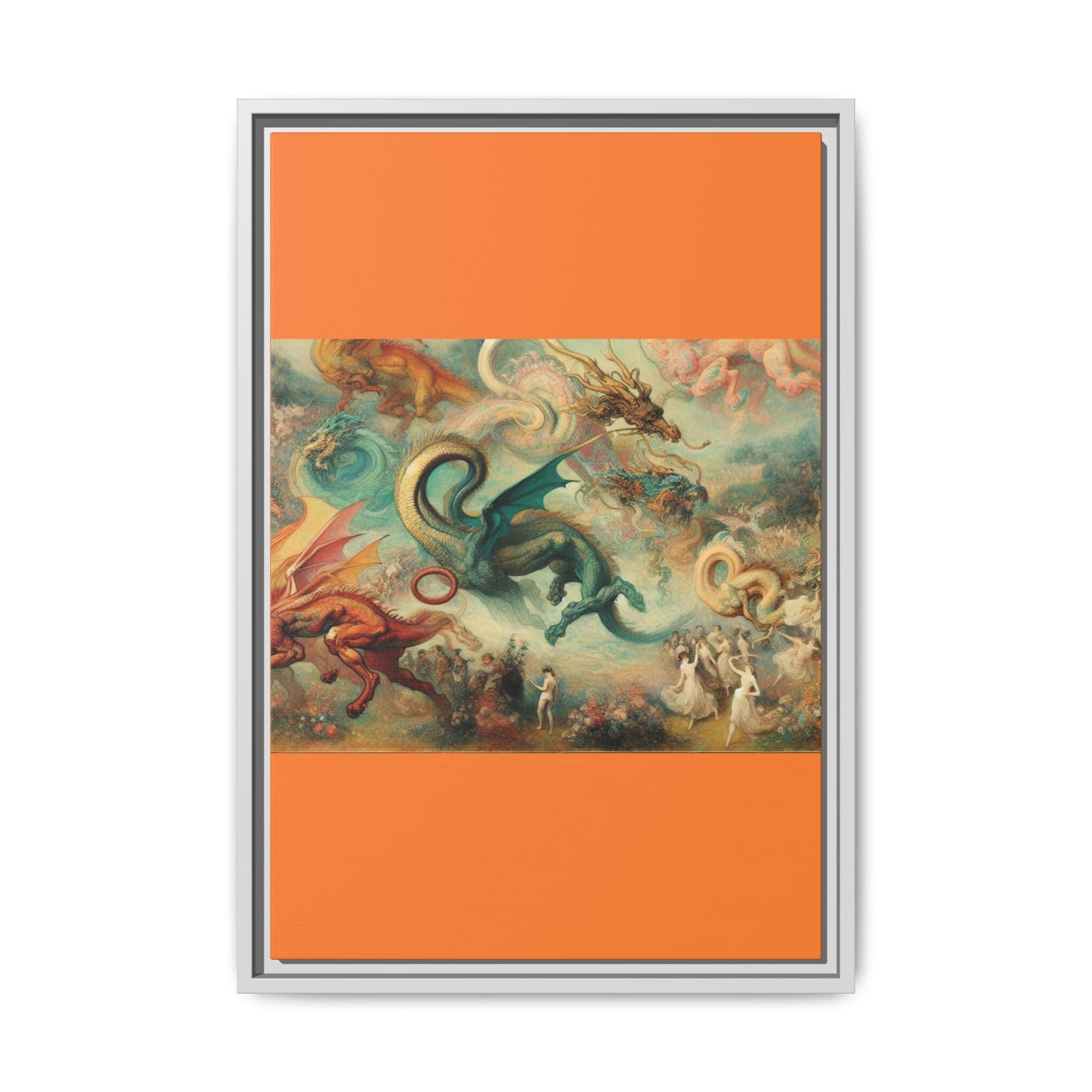 Degas Dreams of Dragons Canvas, Framed (Multi-color)