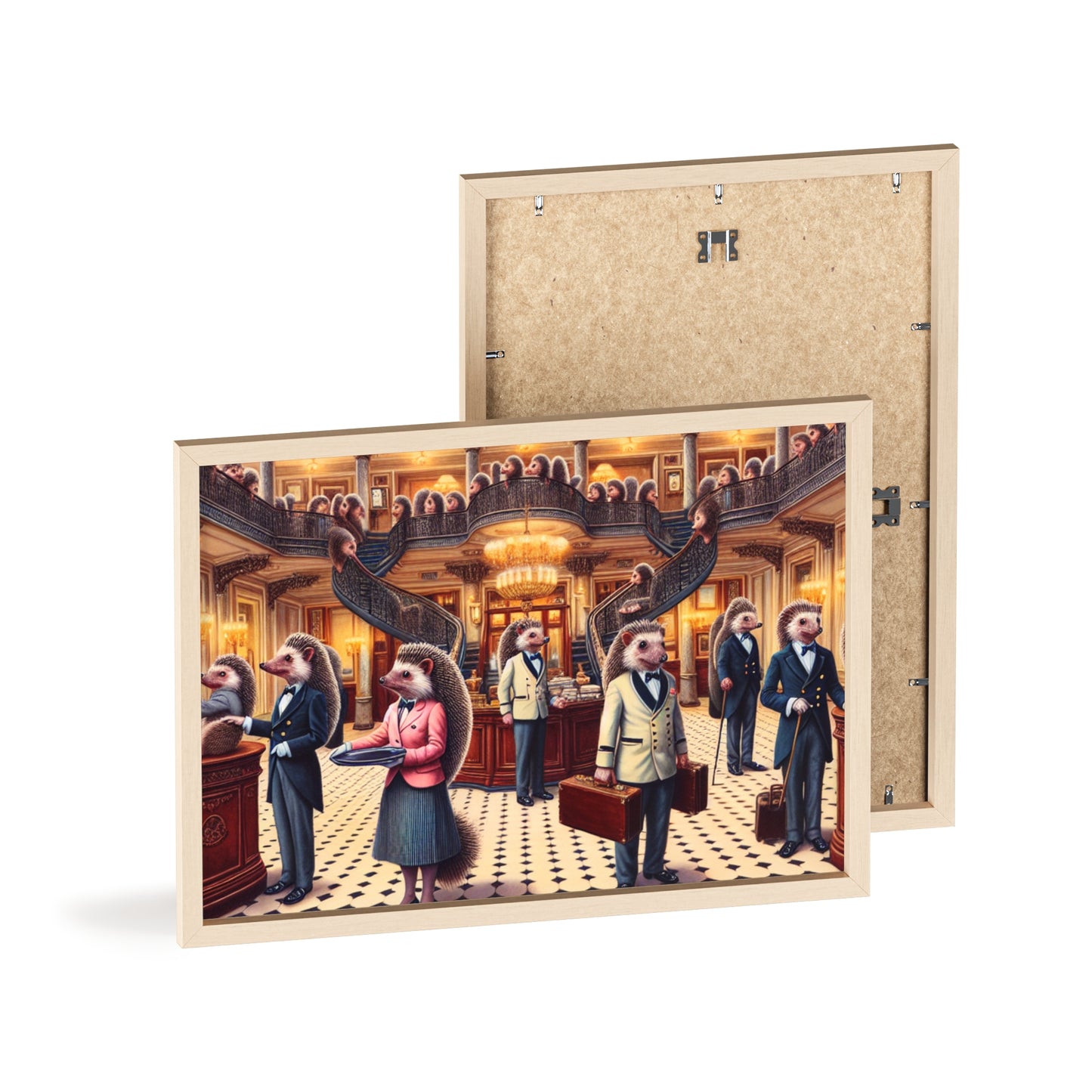 Framed Hedgehog Hotel Poster