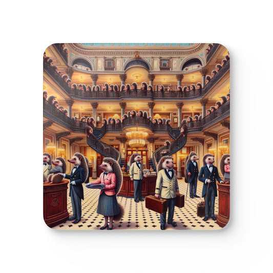 Hedgehog Hotel 4pc Coaster Set