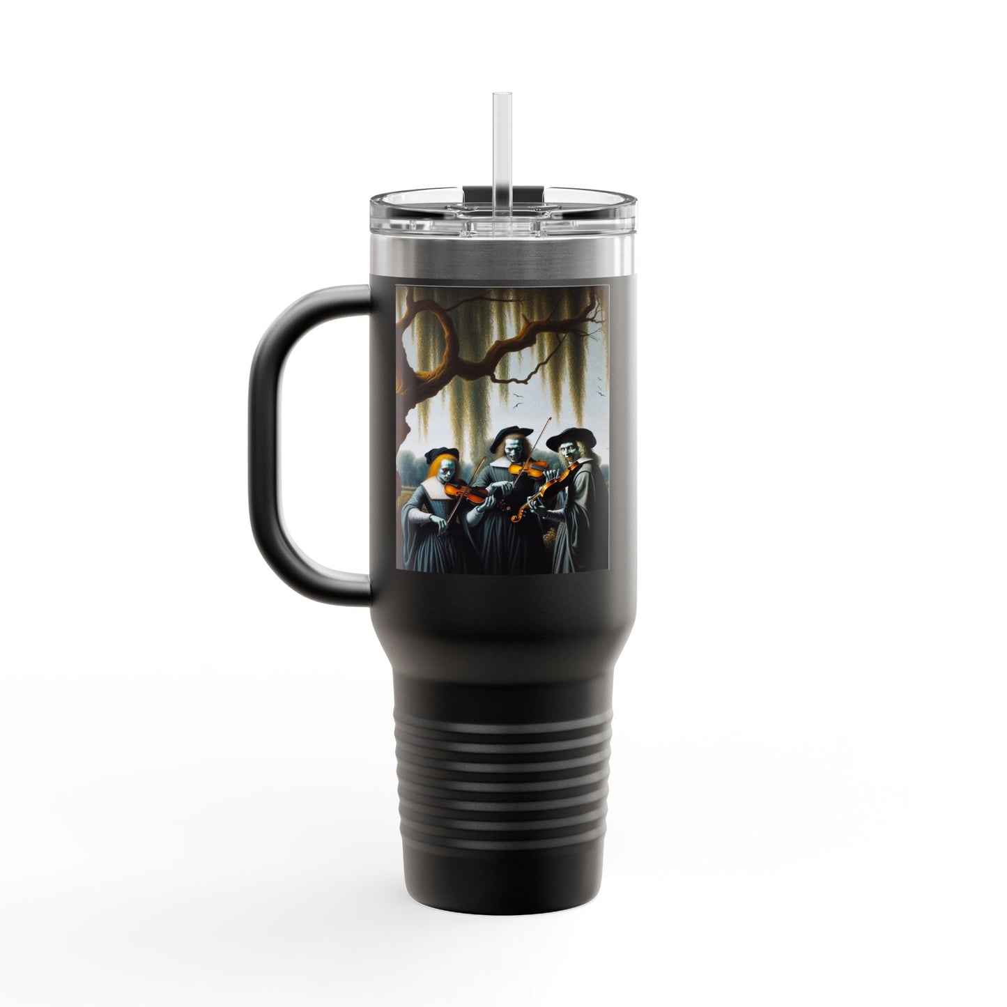 Vermeer's Vampire Violinists Insulated Travel Mug, 40oz