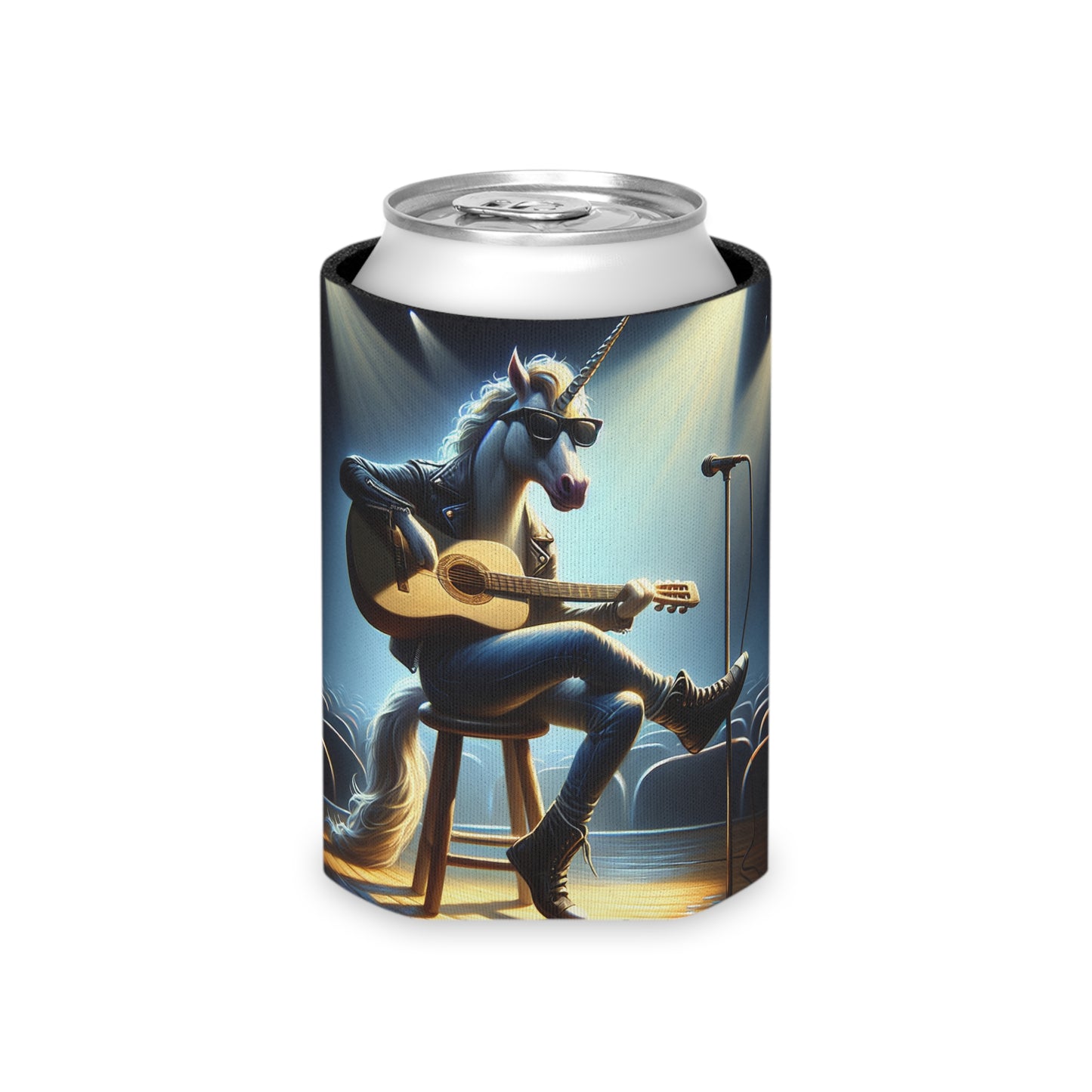 Unicorn Unplugged Can Cooler