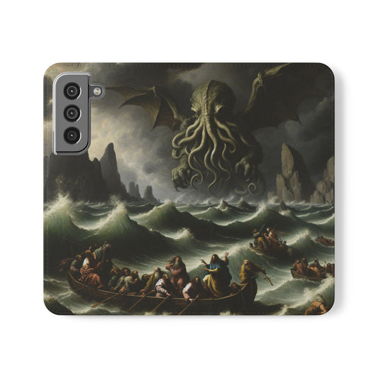 Cthulhu in the Storm Flip Cases for iPhones