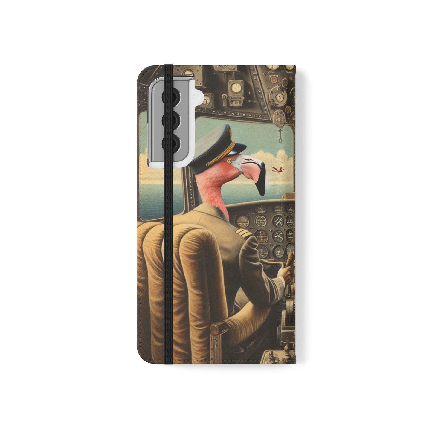 Flamingo Flight Deck Flip Case - iPhone/Galaxy