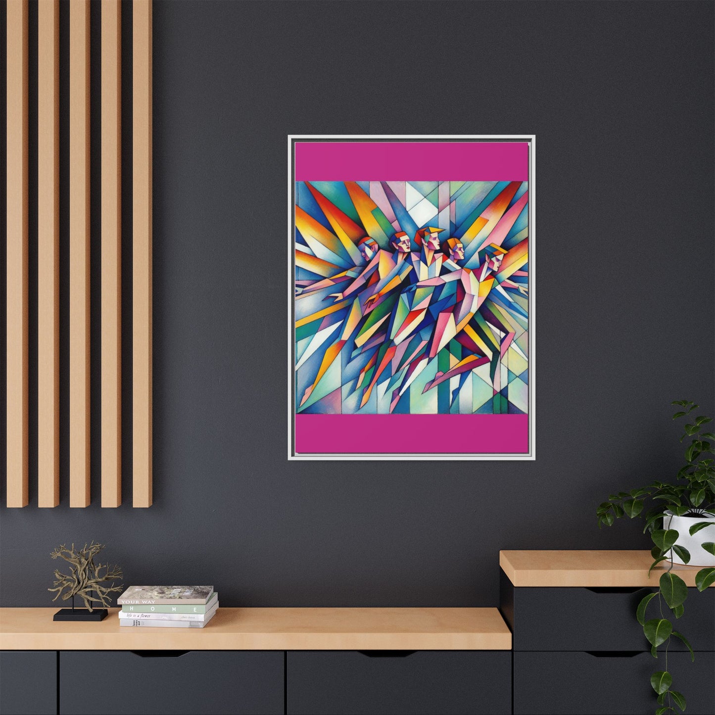 Picasso's Pixies Canvas, Framed (Multi-color)